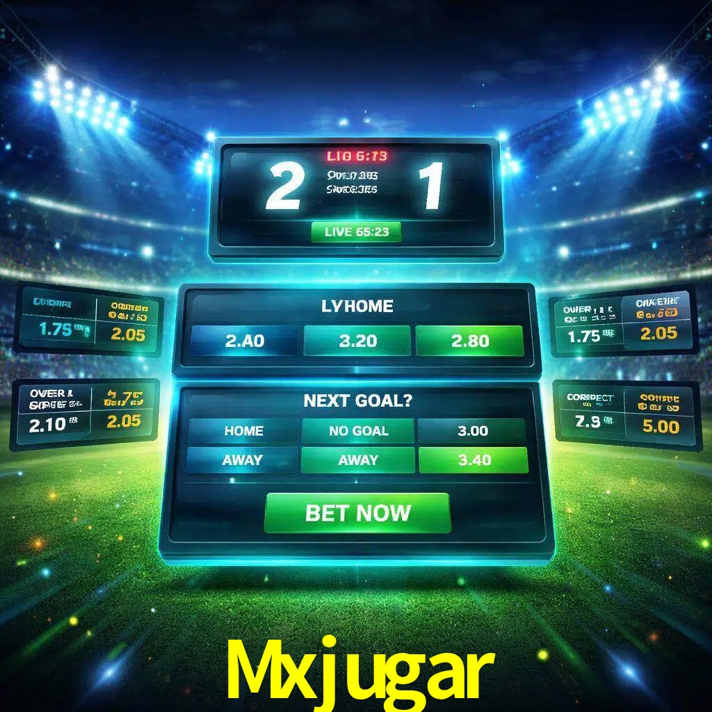 Vista de apuestas en vivo Mxjugar durante un partido en curso